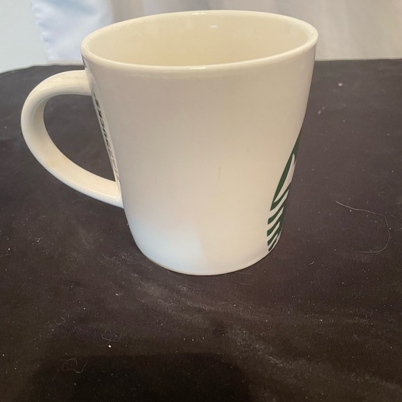Starbucks Coffee Mug Cup White w/ Classic Large Green Mermaid Logo 14oz 2017 EUC - Picture 4 of 6